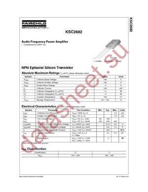 KSC2682OSTU datasheet  